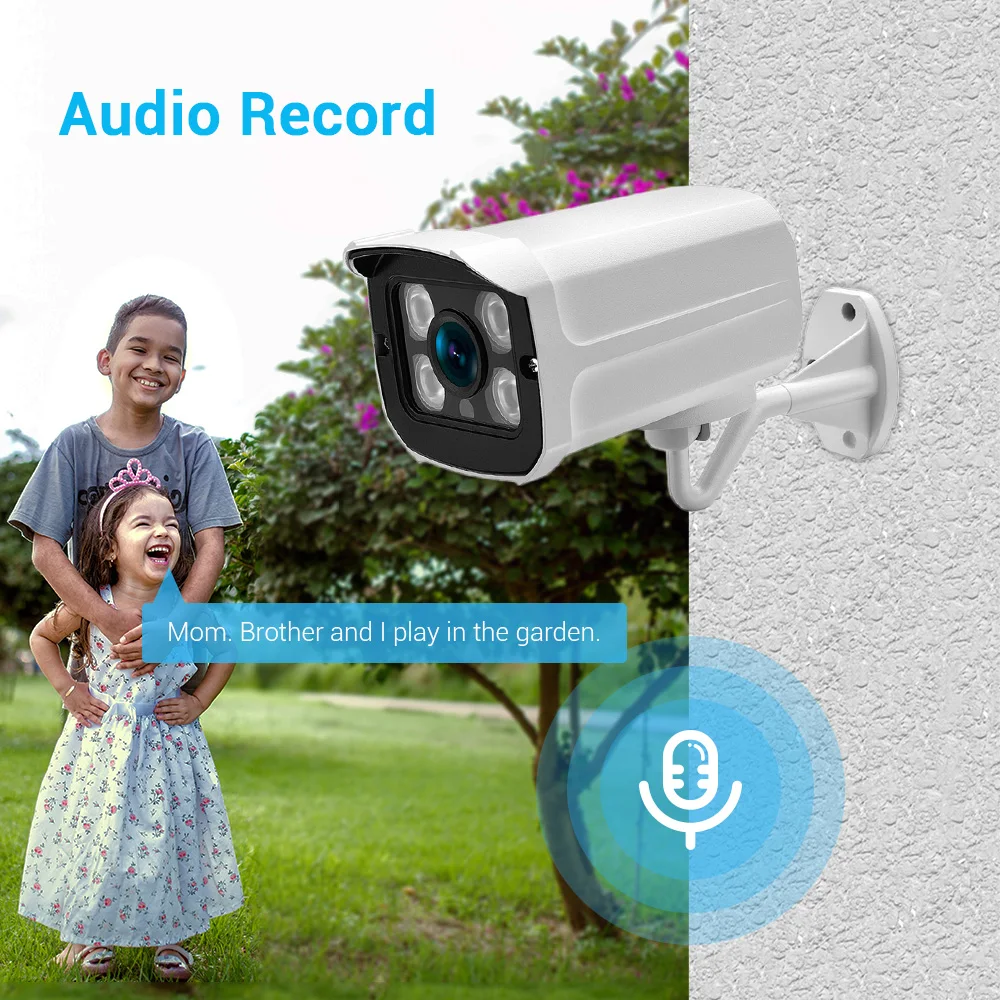 Ip camera surveillance camera wifi ip camera 6MP IP Camera Black Light IMX335 Waterproof Outdoor Camera Audio Record Email Alert Remote Access XMeye Cloud H.265