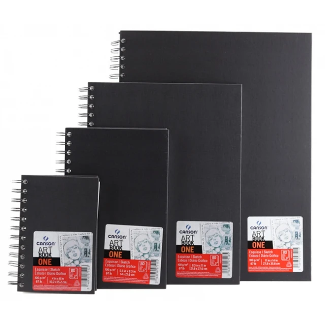 Cuaderno de bocetos con páginas negras, 160 páginas (80 hojas), bloc de  bocetos en espiral de 8.5 x 9 pulgadas, cuaderno de bocetos de papel negro