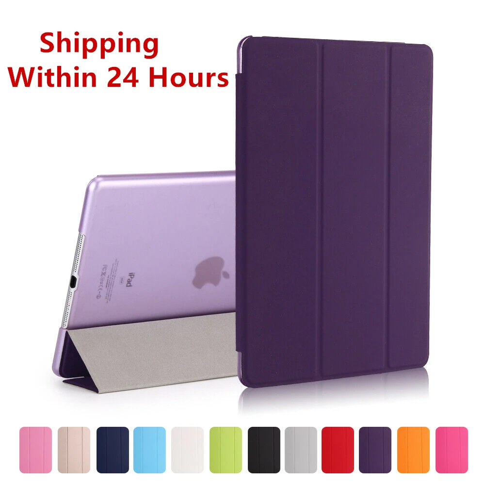 

For iPad Air 2 Case Stand Ultra Thin Soft PU Leather Cover for iPad 5 / 6 Wake cover case For Apple iPad 5/6/Air/Air 2 Cases