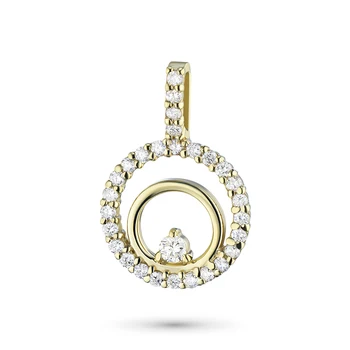 

Pendant in yellow gold with diamonds