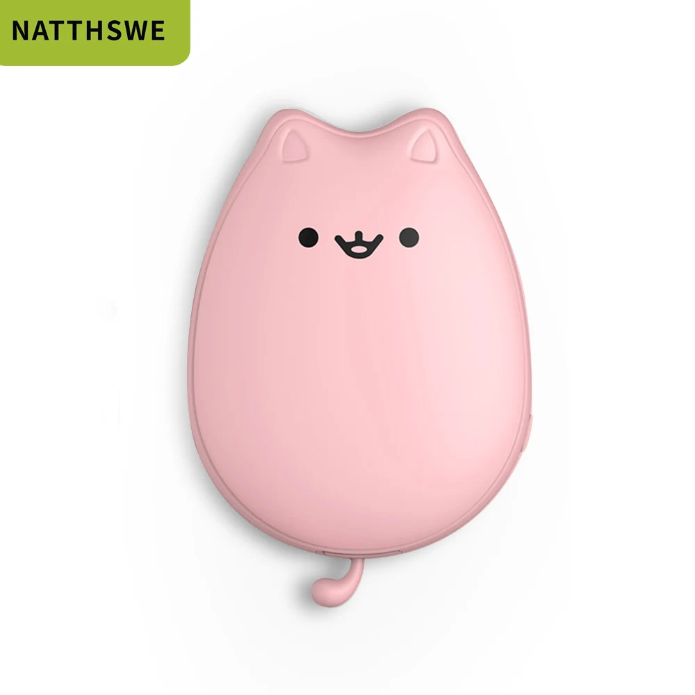 NATTHSWE толстый кот грелки для рук Зарядка сокровище 10000 мАч большой емкости мобильный внешний аккумулятор портативный внешний аккумулятор