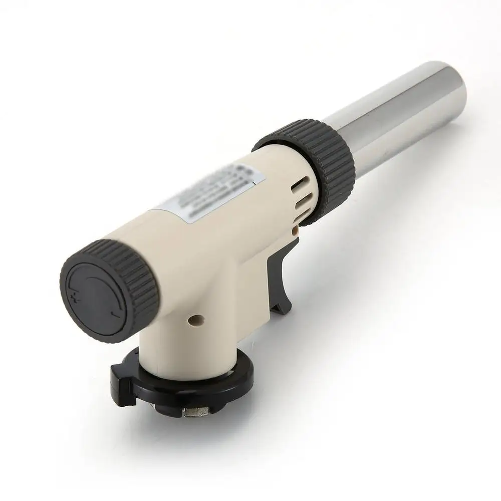 Camping Flame Gun Butane Gas Burners Gun Maker Torch Lighter Piezo Ignition Flamethrower Gas Torch For Outdoor BBQ Picnic