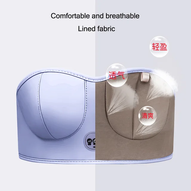 Charging Electric Breast Massage Bra Vibration Chest Massager Growth  Enlargement Enhancer Breast Heating Stimulator Machine USB