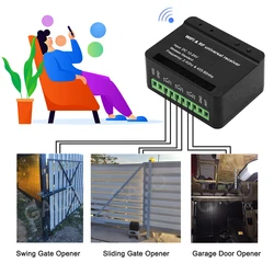 Ouvre porte de Garage récepteur WIFI intelligent, utilisation pour marque générale ouvre porte coulissante pivotante universel TX voiture, nouvelle version 