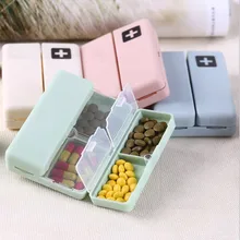 1pc caixa de pílula semanal 7 dias dobrável viagem titular da medicina pílula caixa de armazenamento tablet recipiente dispensador organizador ferramentas