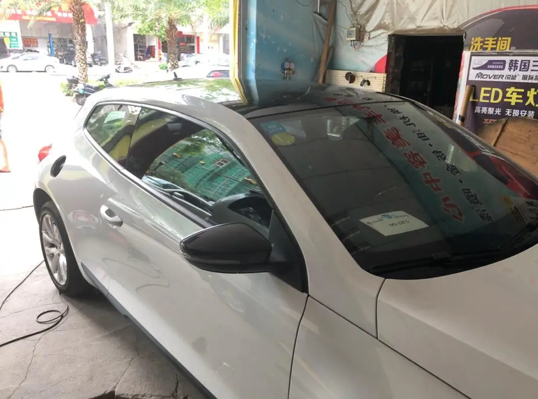 Для VW Volkswagen Жук CC для EOS Passat Jetta Scirocco Полная замена карбоновое волокно автомобиля боковое зеркало крышка боковая Шапки