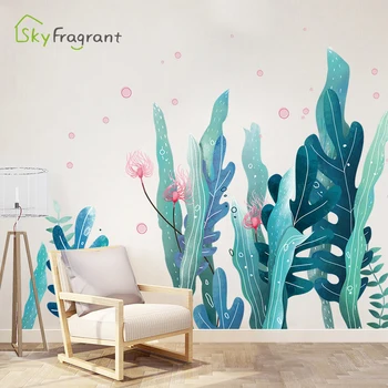 

Hot selling wall sticker ins self-adhesive seaweed stickers bedroom wall decor living room bathroom decoration home decoration
