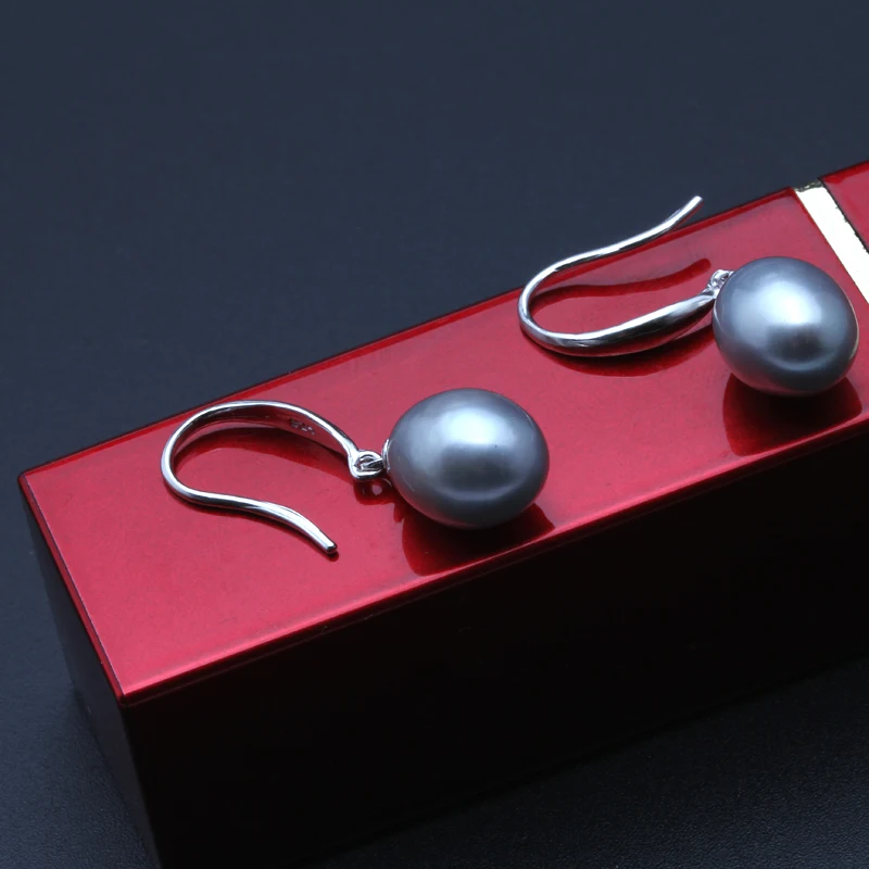 Женская свадебная бижутерия белая из серебра 925 пробы|pearl magnetic earrings|pearl earrings bridepearl