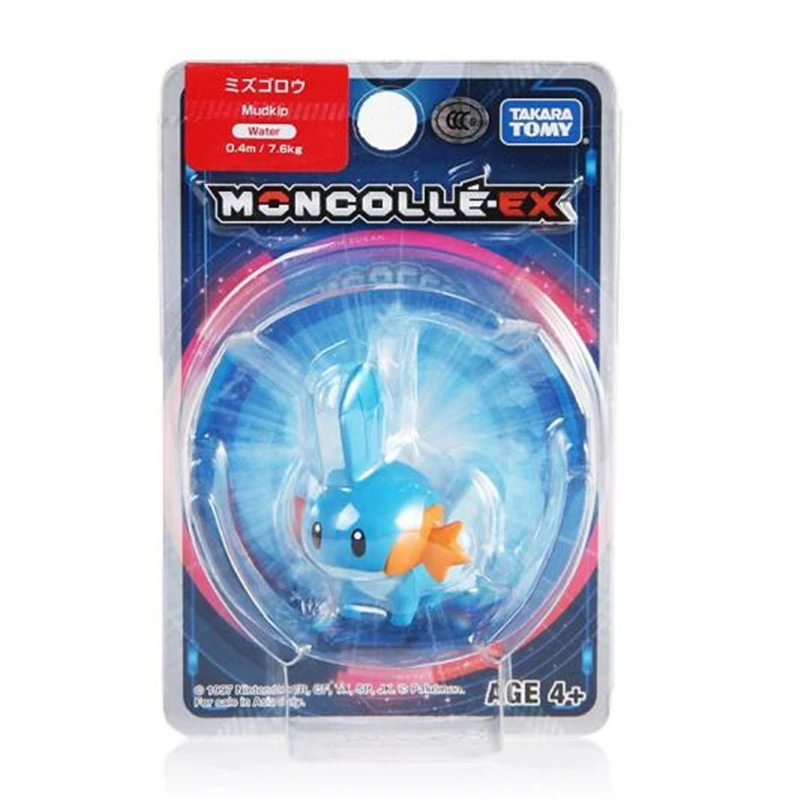 Takara Tomy Tomica, Оригинальная фигурка Pokemons, Mudkip EX, фигурки, игрушки для детей, подарок, Горячая магия, забавные аниме фигурки