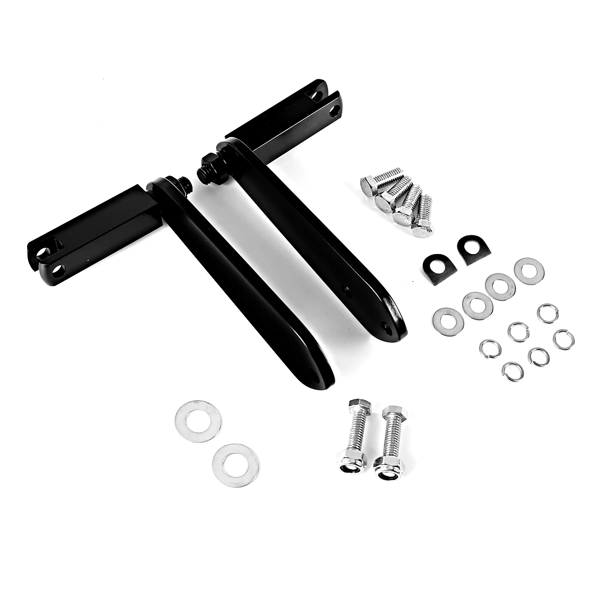 Black Highway Footpeg Foot Peg Mount Kit For Harley Dyna Fxd Fxdl Fxdb