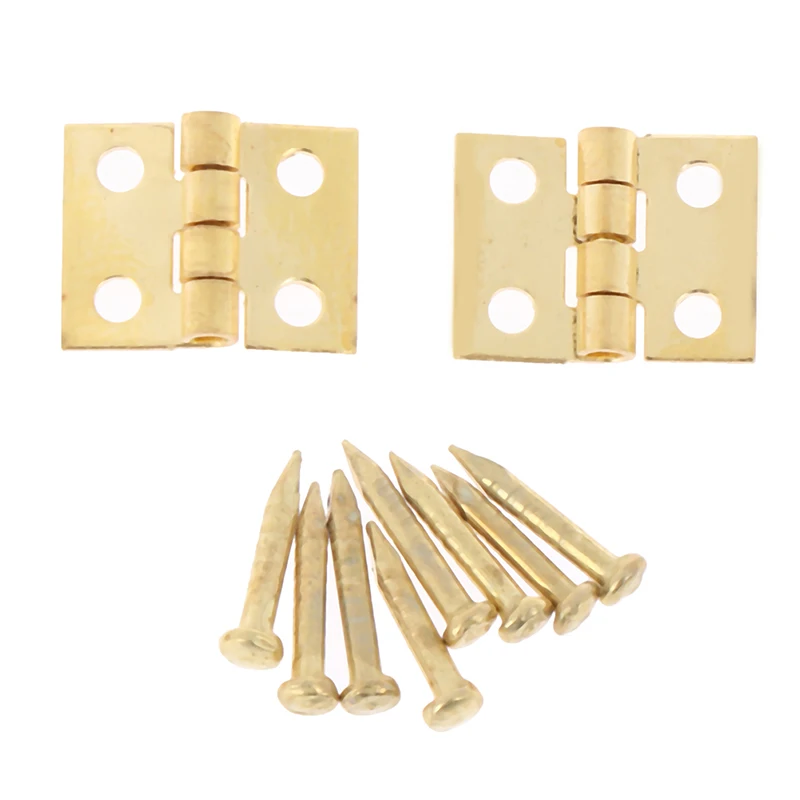 2Pcs/set Dollhouse Miniature Mini Hinge Model Accessories with Small ScrewDoll House
