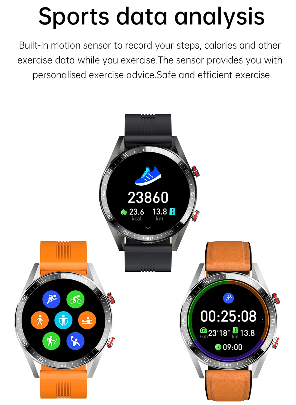 SACOSDING Smart Watch Men 454*454 AMOLED Screen Always Display The Time Bluetooth Call Local Music Smartwatch For Huawei Xiaomi