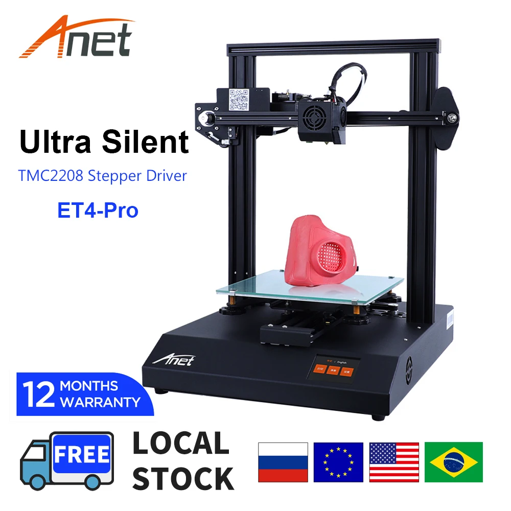 cheap 3d printer New Hot Anet ET4-X 3D Printer Prusa Auto Loading Filament Detection Resume Printing Micro SD Card USB Connector best budget 3d printer