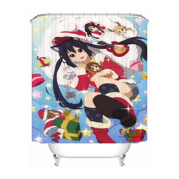 Shower Curtain Пользовательские аниме Merry christmasводонепроницаемый ванная комната приемлемая занавеска из полиэстеровой ткани занавеска для ванной#180318-14 - Цвет: Shower Curtain