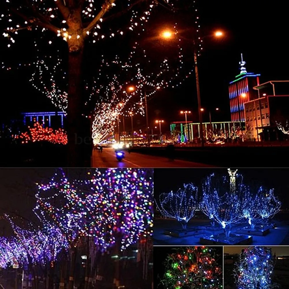 Solar LED Outdoor String Lights Waterproof Fairy Lights Holiday Party Christmas Wedding Decoration 10/50/100/200/300 Led Light