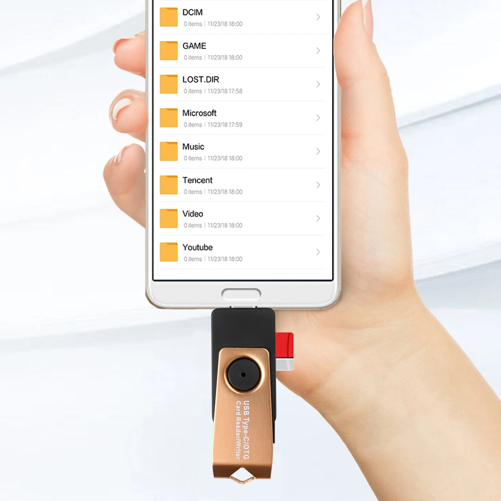 Все в одном считыватель карт памяти мини USB 2,0 OTG адаптер для type C/USB/Micro SD/TF кардридер адаптер для ПК ноутбук
