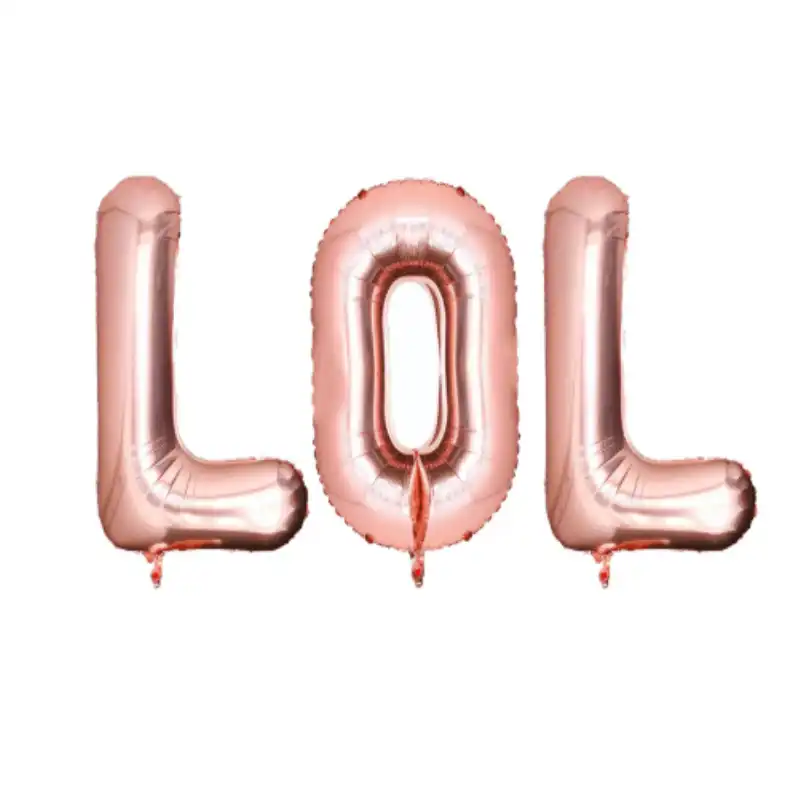 2019 новый 32 "золото розовое золото и серебро LOL набор букв воздушный шар для Бэйби Шауэр подарок Игрушка надувной шар День Рождения украшения