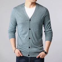 Свитер мужской тонкий свитер кардиган одежда Весна и Осень Теплый джемпер рубашка повседневная трикотажная куртка свитер
