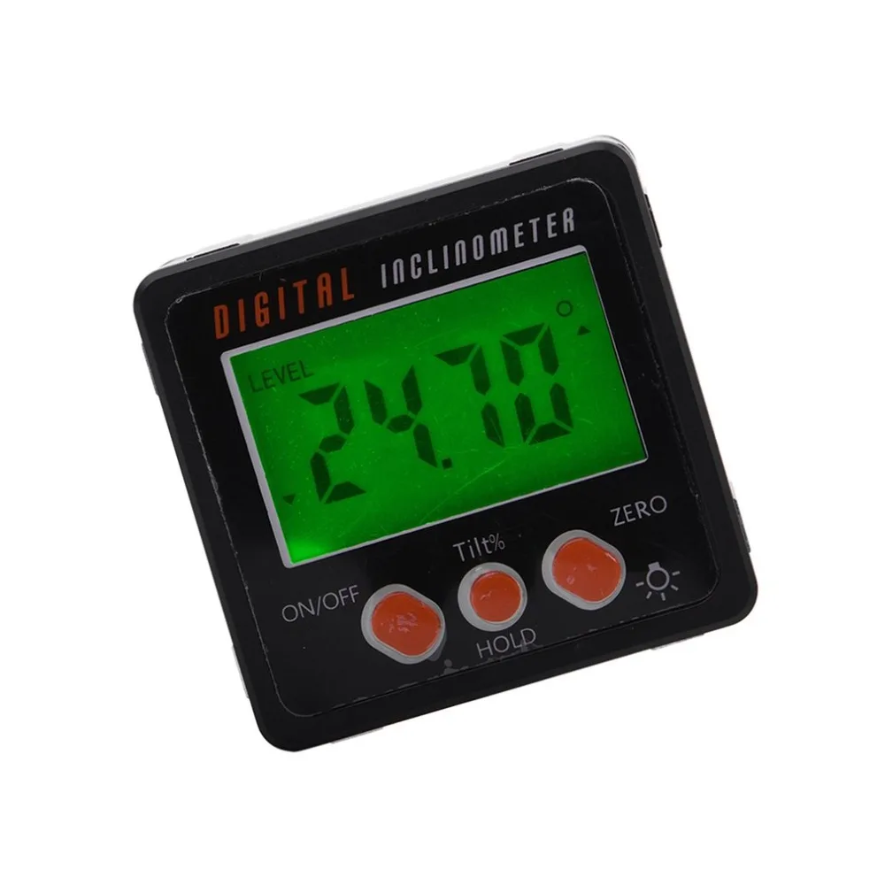 

Precision Digital Protractor Inclinometer Level Box Waterproof Angle Finder Measure Bevel Box 90 degrees Gauge Ruler