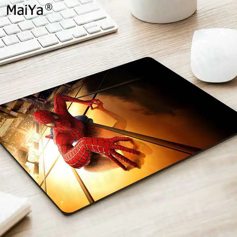 MaiYa Super Hero Человек-паук индивидуальные коврики для мыши компьютерный Аниме Коврик для мыши и ноутбука резиновый ПК компьютерный игровой коврик для мыши