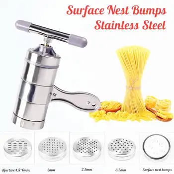 

Manual Stainless Steel Noodle Maker Press Pasta Machine Crank Cutter Fruits Juicer Cookware Making Spaghetti Kitchen Tools