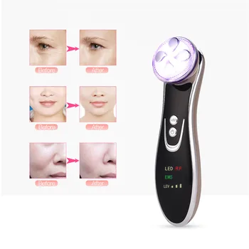 

Face Skin EMS Mesotherapy Electroporation RF Radio Frequency Facial LED Photon Skin Care Device Face Lift Tighten Beauty Machine