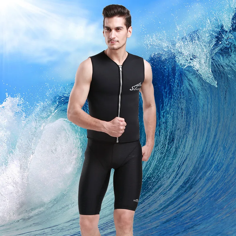 3 мм неопреновый мужской жилет без рукавов, гидрокостюм для дайвинга ...