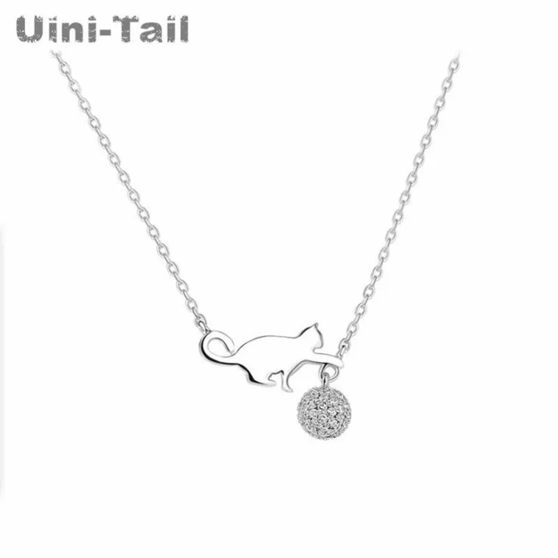 Ожерелье Uini-Tail горячая Распродажа микро-набор из серебра и 925 пробы простое дикое