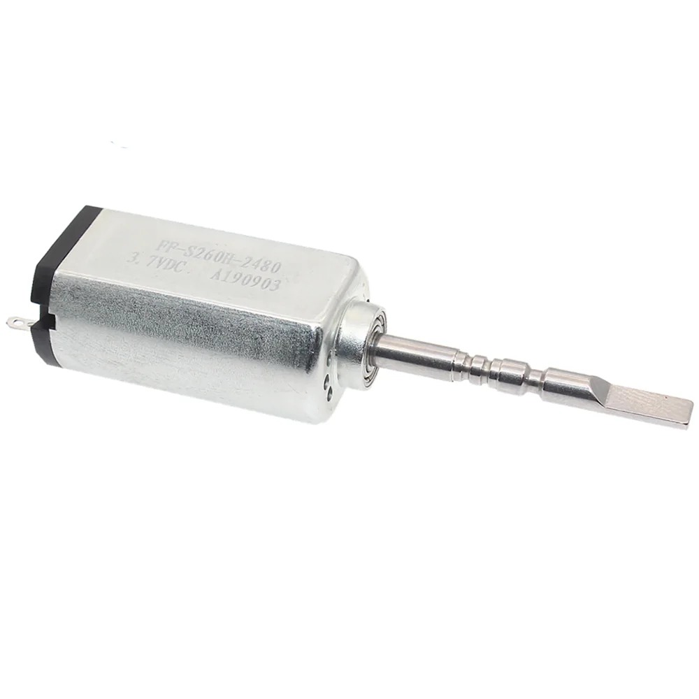 Низкий уровень шума sonic двигатель постоянного тока S260H-2480 3,7 V микро постоянного магнита Вибрационный Мотор для электрической зубной щетки производство длинного шпинделя 45000 об/мин