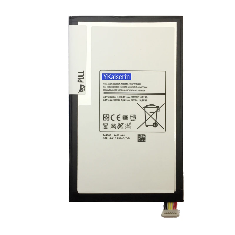 Ykaiserin High Quality Smart Phone Replacement Battery T4450E For Samsung GALAXY Tab 3 8.0 SM T310 T311 4450mAh
