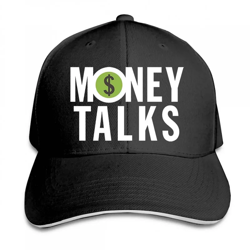 money talks Baseball cap men women Trucker Hats fashion adjustable cap - Цвет: 2-Black
