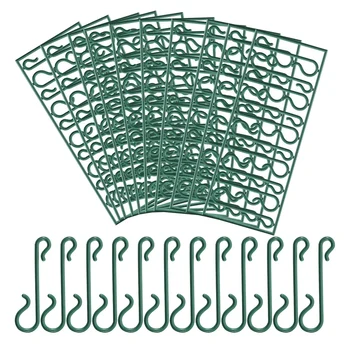 

Reusable Plastic Mini Hooks for Christmas Ornament, S Design with Scissors for Home Decoration (300 Pieces)