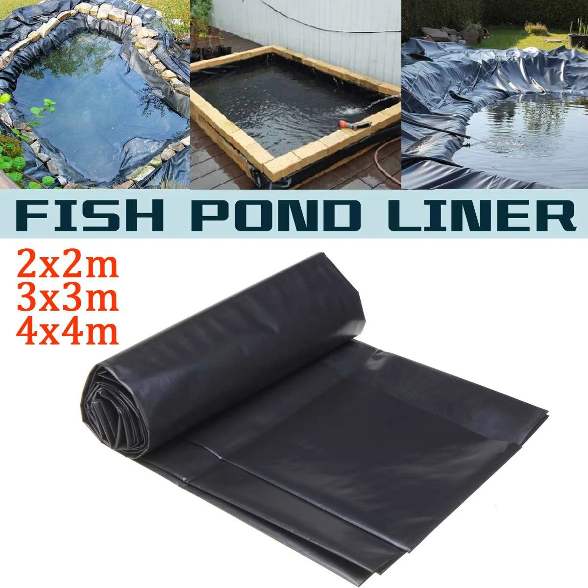Fish Pond Liner Garden Pool Heavy Duty HDPE Landscaping Waterproof Liners Supply