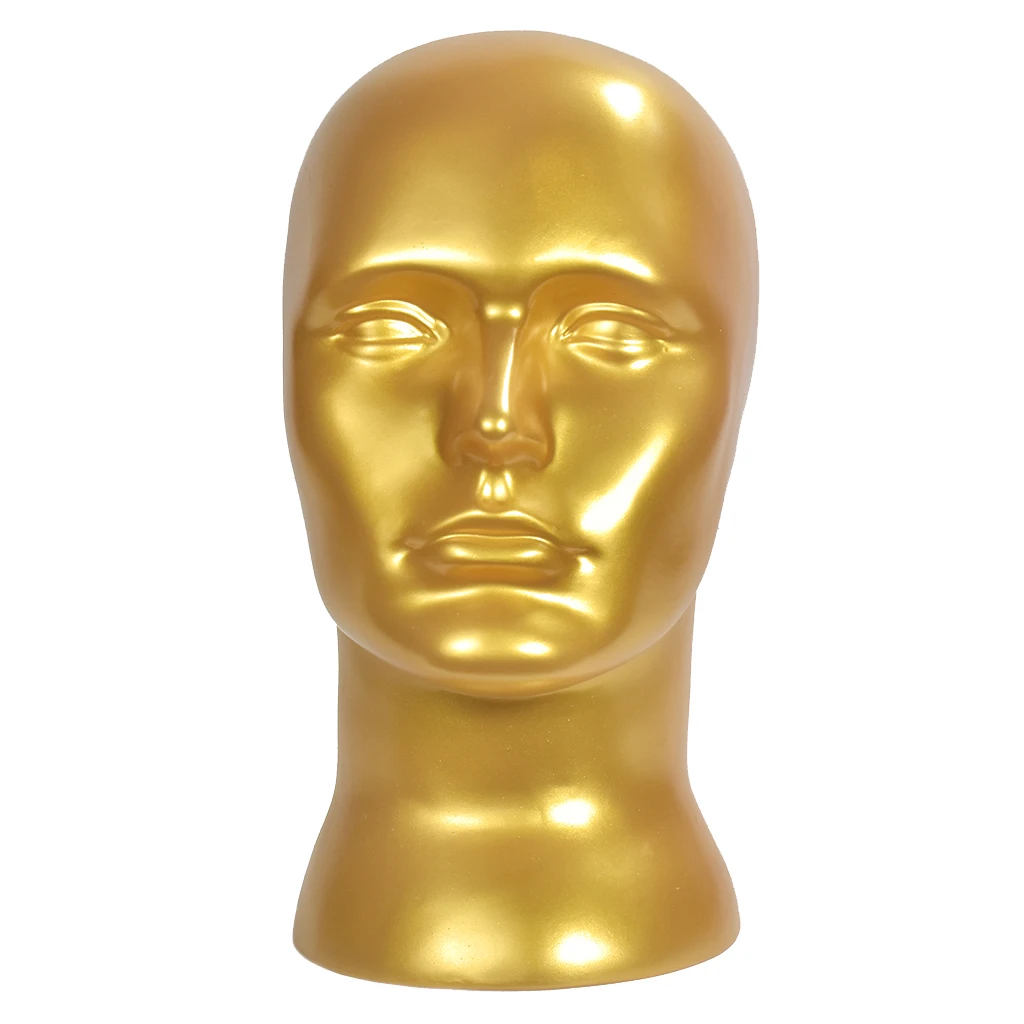 

55cm PVC Male Mannequin Head Model Hat Wig Display Stand Rack Holder