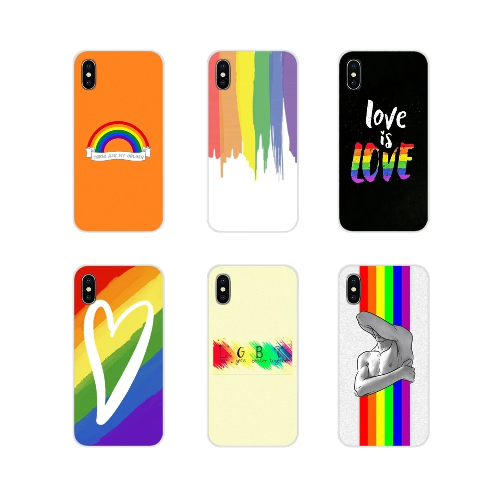 

For Motorola Moto X4 E4 E5 G5 G5S G6 Z Z2 Z3 G G2 G3 C Play Plus Gay Lesbian LGBT Rainbow Flag Pride ART Mobile Phone Case Cover