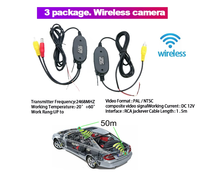 wireless backup camera for car rear view camera For Nissan Navara NP300 ST Frontier 2005~2018 Night Vision Waterproof high quality RCA Reverse camera trailer backup camera