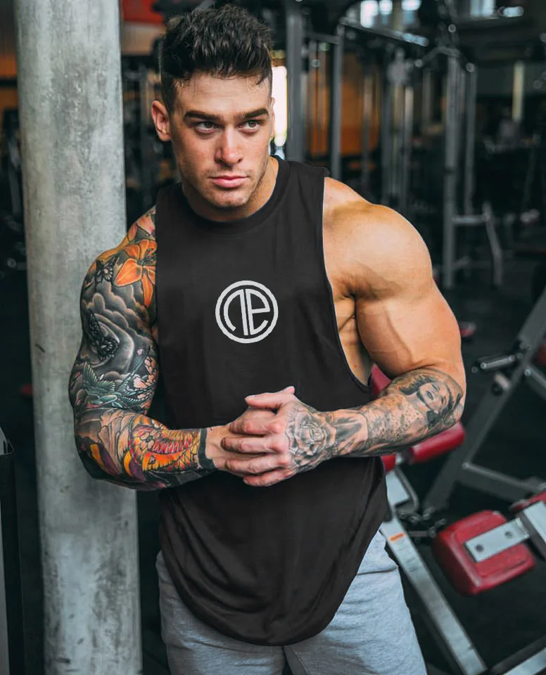 Muscle Dr. Европа и Америка Brother стиль популярный бренд спортивный жилет мужской впитывающий дышащий фитнес без рукавов Футболка