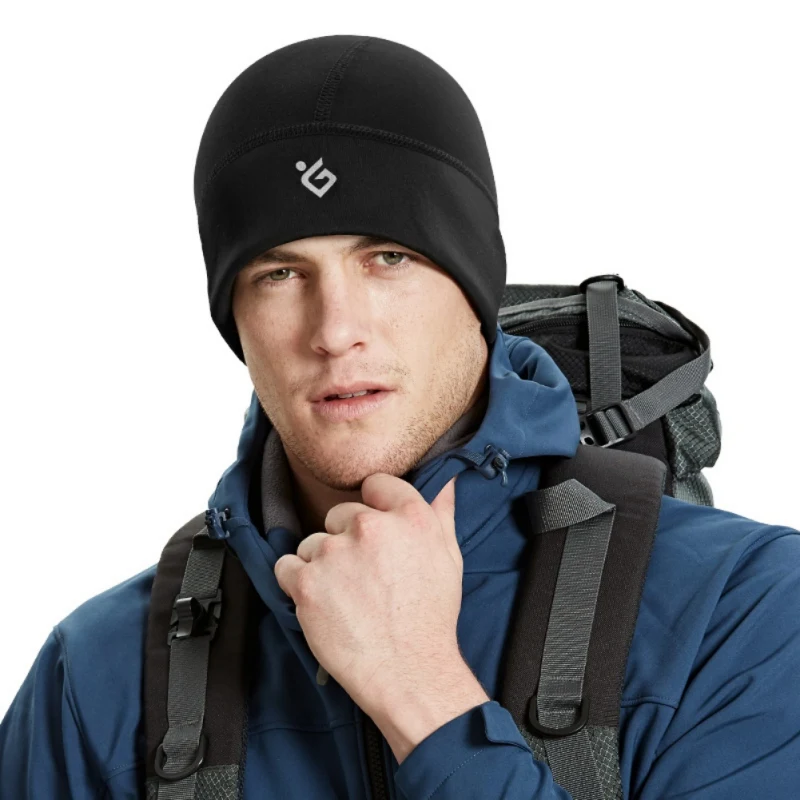 Unisex Cycling Windproof Cap Fleece Helmet Liner Winter Outdoor Sport Running Skiing Warm Anti-Cold Hats Riding Bicycle Headwear
