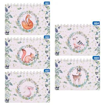 

Korean Stationery Notebook Deer Cartoon Animals Study Efficiency Manual Daily Planner Schedule Management Portable Notes List