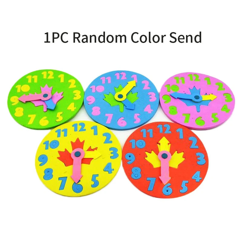 Random Color Забавные игрушки ручной работы для детей, игрушки для детей, детские Игрушки для раннего образования, детские часы, обучающие средства, ремесло - Цвет: Random Color