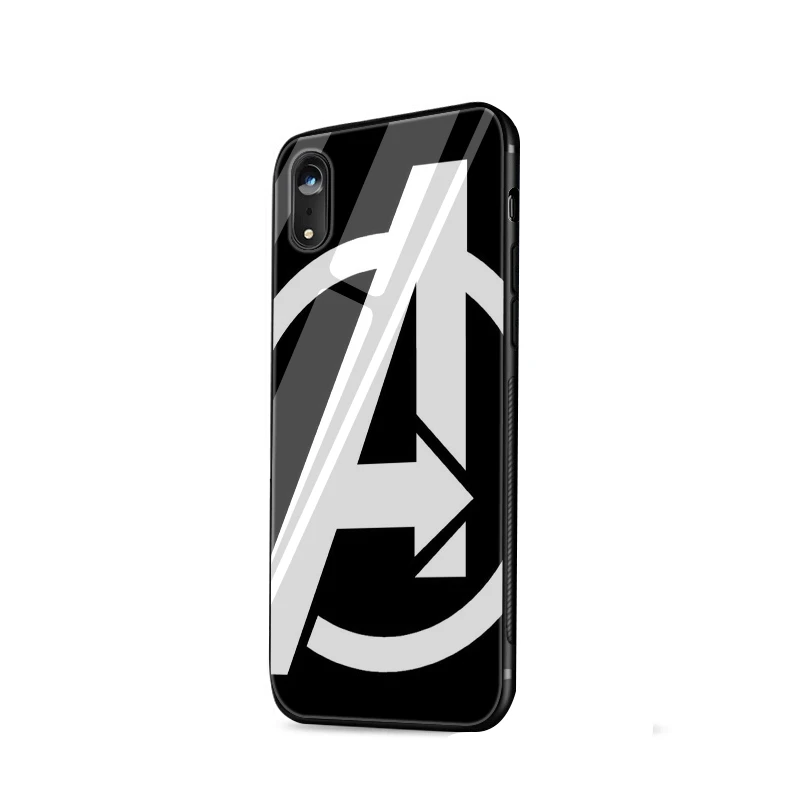 Стеклянный чехол для телефона из ТПУ стекла для iPhone 5 5S SE 6 6S 7 8 Plus iPhone 11 Pro XR X XS максимальный чехол с логотипом Marvel - Цвет: G6