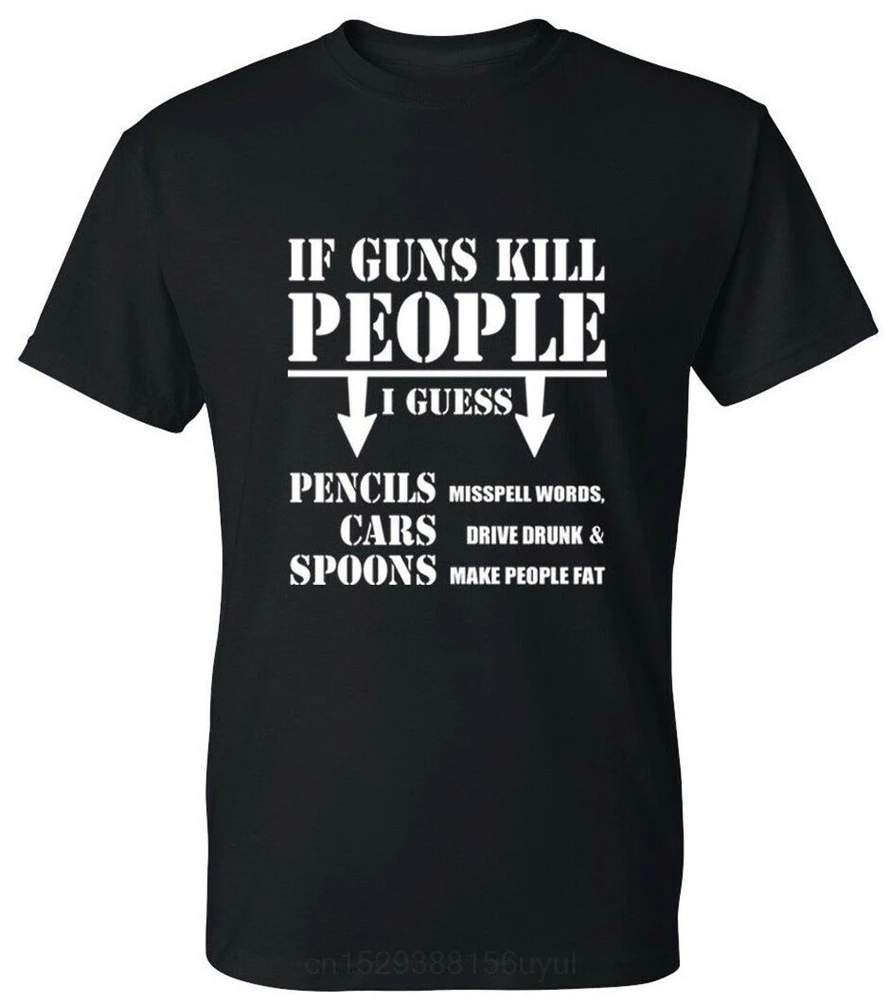 If guns Kill People футболка 2-я модификация оружейные права забавная Мужская Футболка
