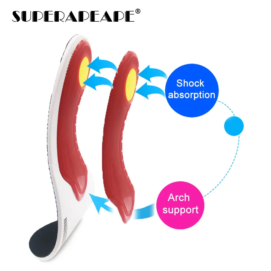 

Comfortable Orthotics Cubitus Varus flat foot Insole Orthopedic Insoles for Shoes insert Arch Support pad for plantar fasciitis