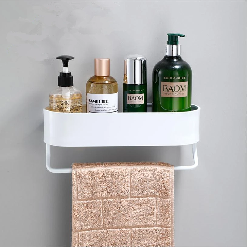 Casa de banho preto fold prateleira espaço alumínio prateleiras canto  toalheiro shampoo titular rack armazenamento cozinha