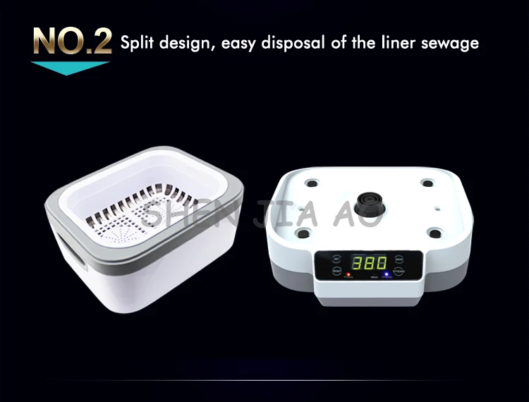 JP-1200 ультразвуковая машина для очистки небольшого сплит-типа для домашнего хозяйства, очков, ювелирных часов, ультразвуковые очистители 110/220 В