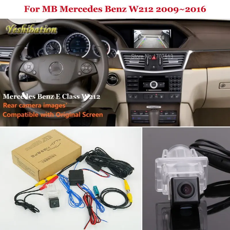 Yeshibation автомобильный комплект камеры заднего вида для MB Mercedes Benz W212 2009 ~ 2016 RCA и
