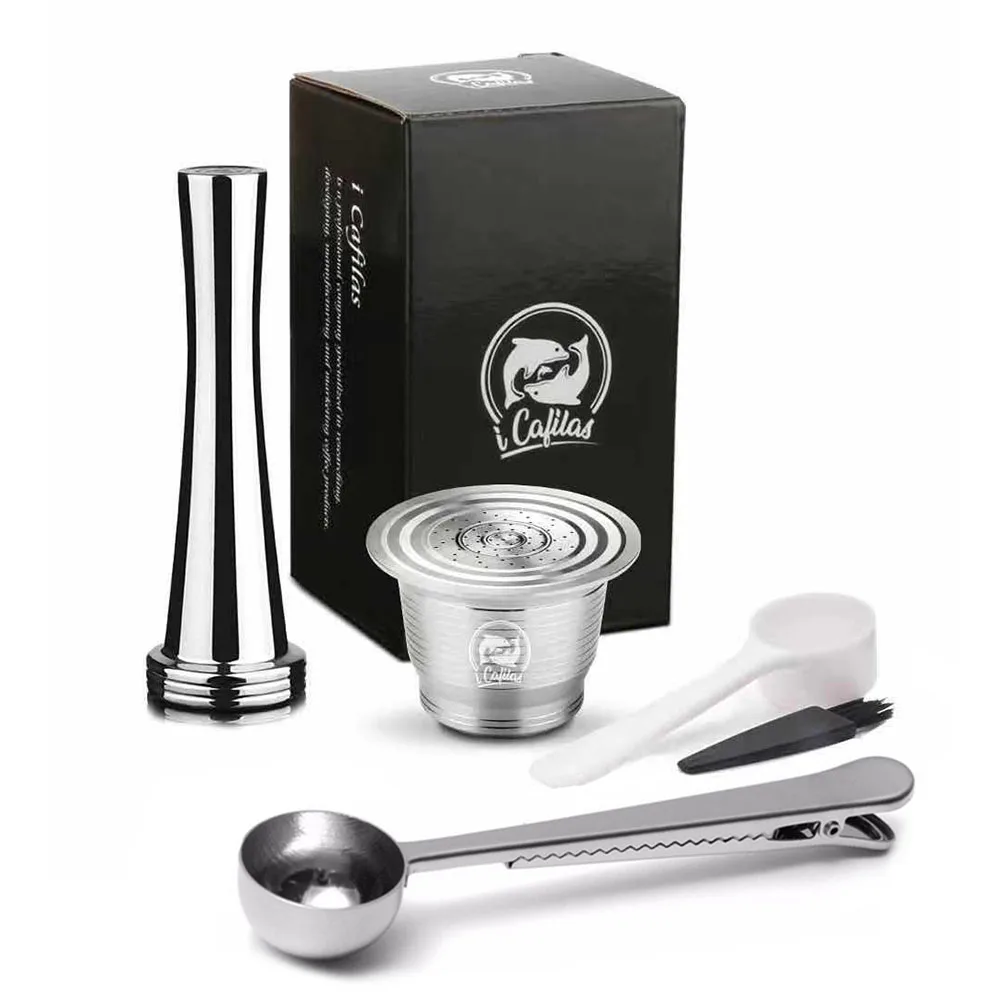 Nespresso многоразовый кофе капсула Pod фильтр из нержавеющей стали Dolce Gusto кафе Cafeteira