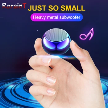 

For Smartphones BM3D Mini Bluetooth Speaker True Wireless Stereo Subwoofer Handsfree Loudspeaker With Mic TWS Portable Speaker