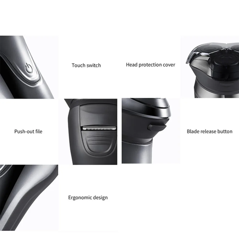 Xiaomi So White ES3 Electric Shaver for Men Mijia 3D Smart Control Beard Trimer Razor USB Charging Shaving Machine from Youpin (11)