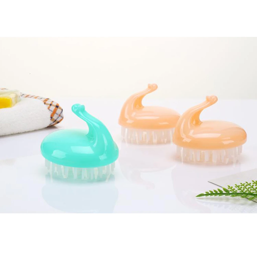 Baby Kids Manual Shampoo Brush Scalp Massage Brush Soft Silicone Exfoliate for Wife Gifts